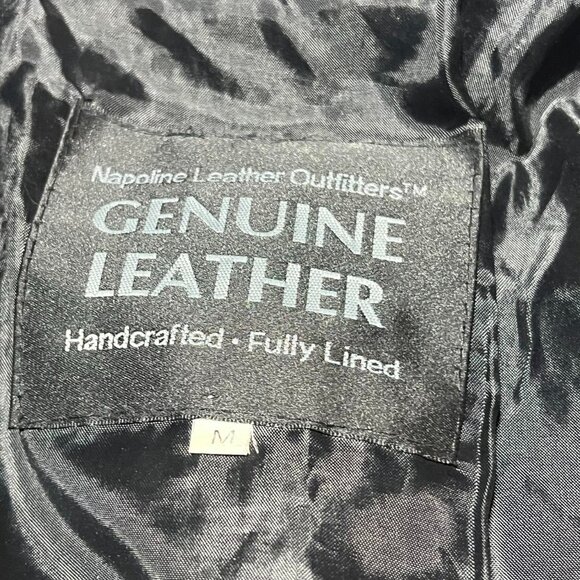 Rare Black Napoline Leather jacket - Picture 3 of 7